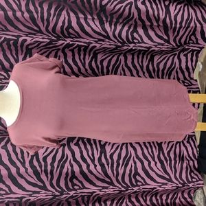 Loft lounge Fleece lined T-shirt dress